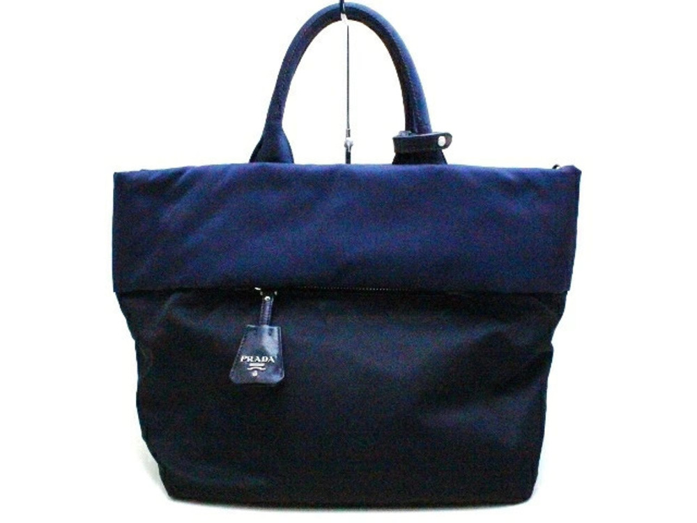 Prada Shoulder Bag Black Navy Blue